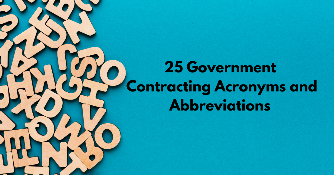 25 Government Contracting Acronyms And Abbreviations